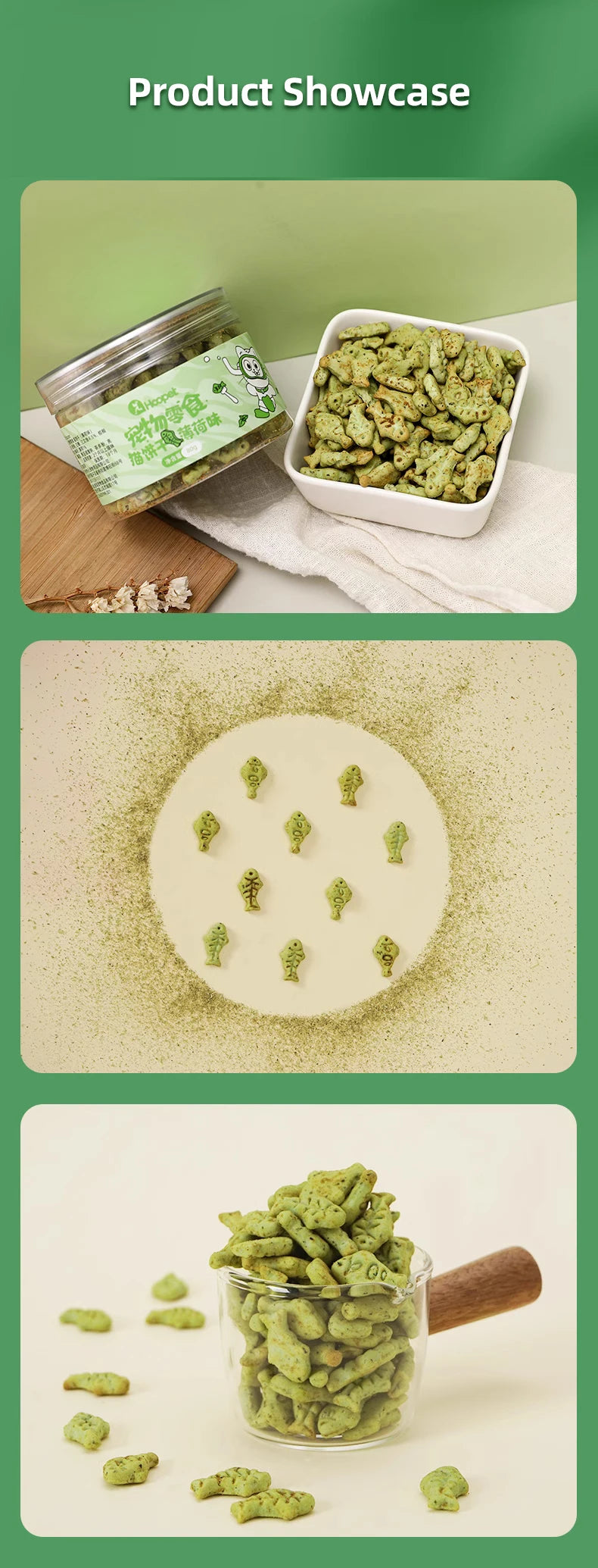 Mint Cat Biscuits - Teeth Cleaning & Nutrition