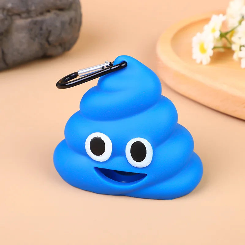 Portable Poop-Shaped Pet Waste Bag Holder