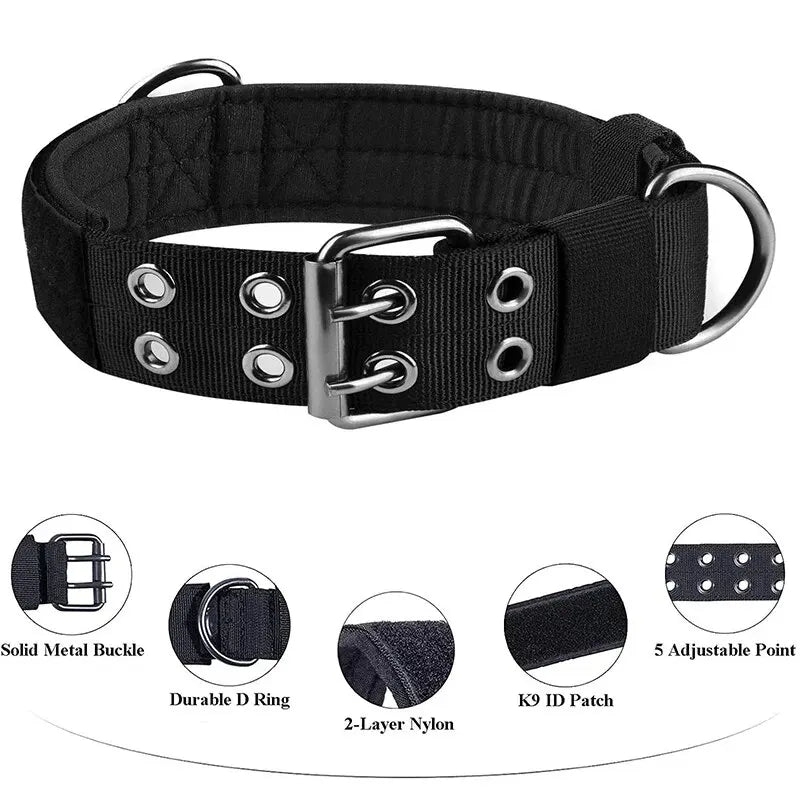 Tactical Adjustable Nylon Medium/Large Dog Collar
