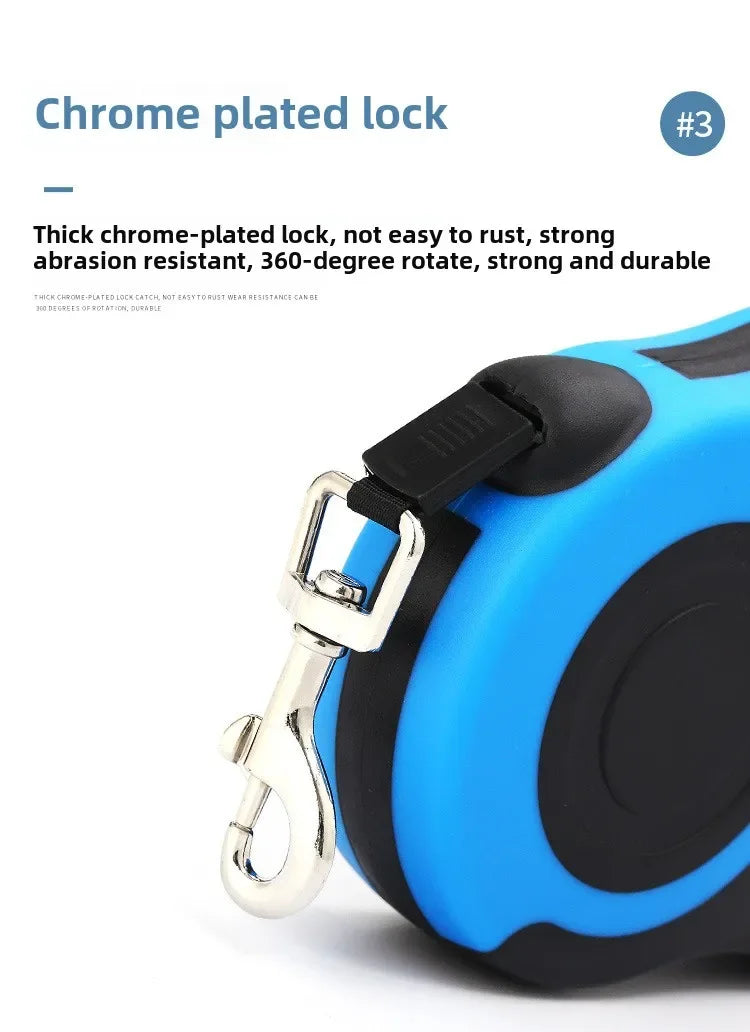 Retractable Nylon Dog Leash – 3M/5M