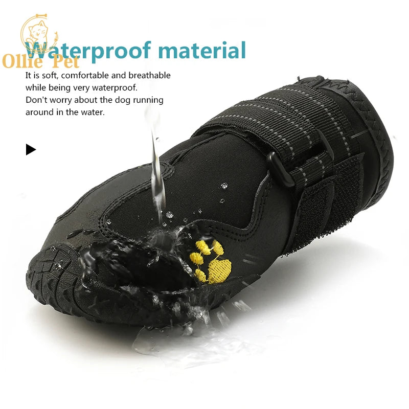 Waterproof Dog Boots - Anti-Slip & Reflective