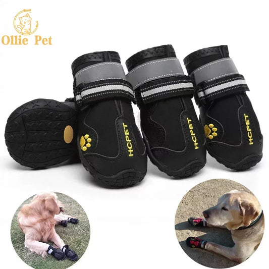 Waterproof Dog Boots - Anti-Slip & Reflective