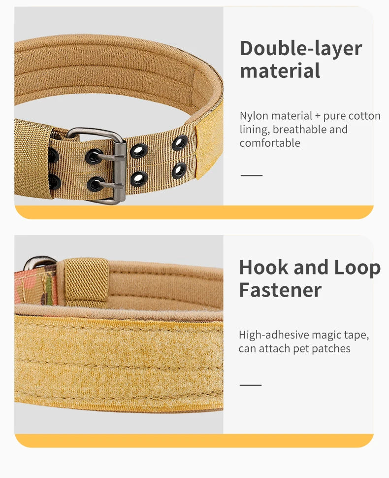 Tactical Adjustable Nylon Medium/Large Dog Collar
