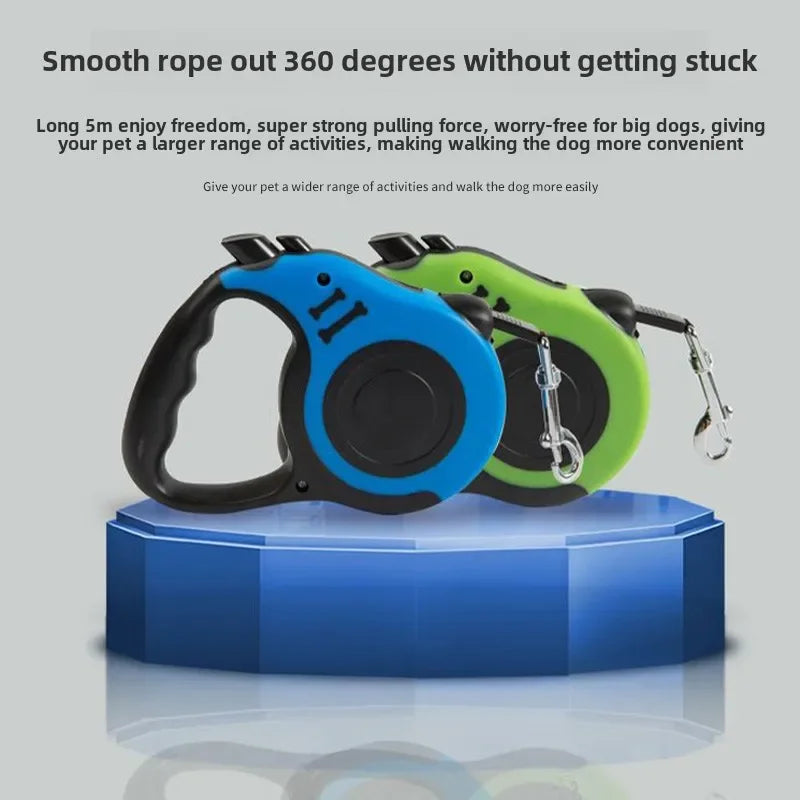 Retractable Nylon Dog Leash – 3M/5M