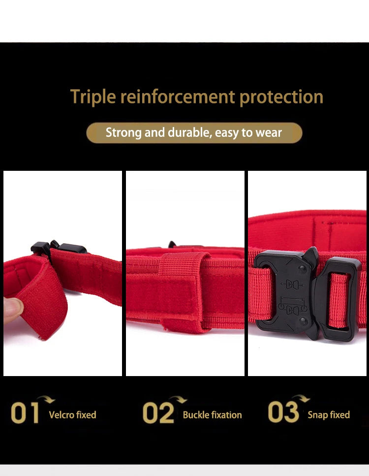 Tactical Reflective Dog Collar & Leash Set