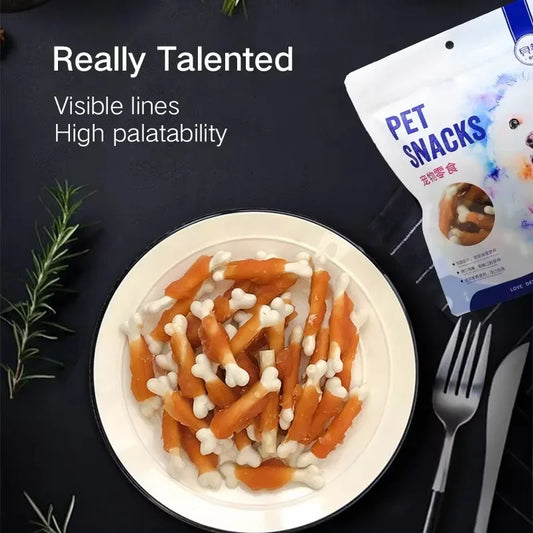 Dog Teeth Cleaning Biscuits - Chicken, Beef, Milk - High Protein Nutritional Pet Snacks