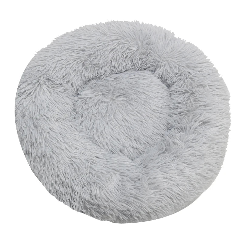 Cozy Washable Plush Round Pet Bed