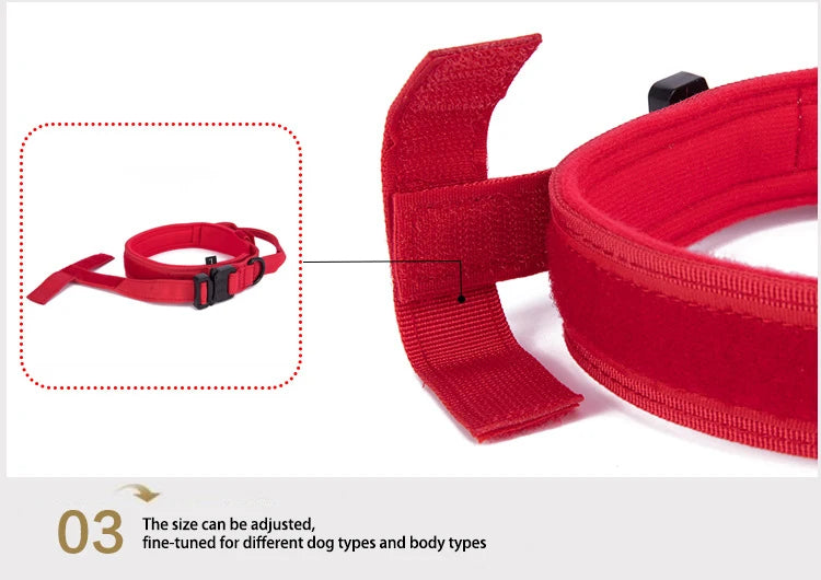 Tactical Reflective Dog Collar & Leash Set