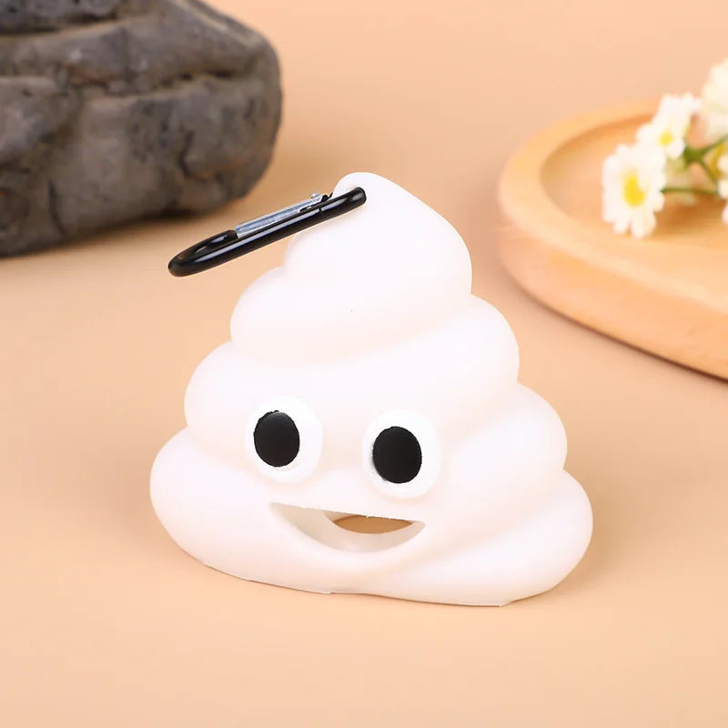 Portable Poop-Shaped Pet Waste Bag Holder