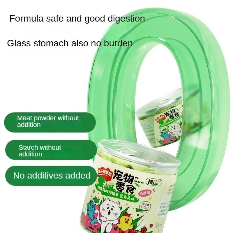 Freeze-Dried Cat Grass Treats for Digestion & Hairball Control