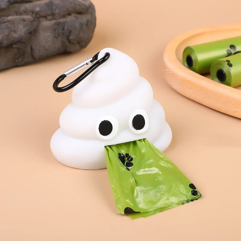 Portable Poop-Shaped Pet Waste Bag Holder