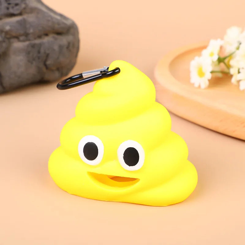 Portable Poop-Shaped Pet Waste Bag Holder