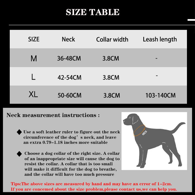 Tactical Reflective Dog Collar & Leash Set