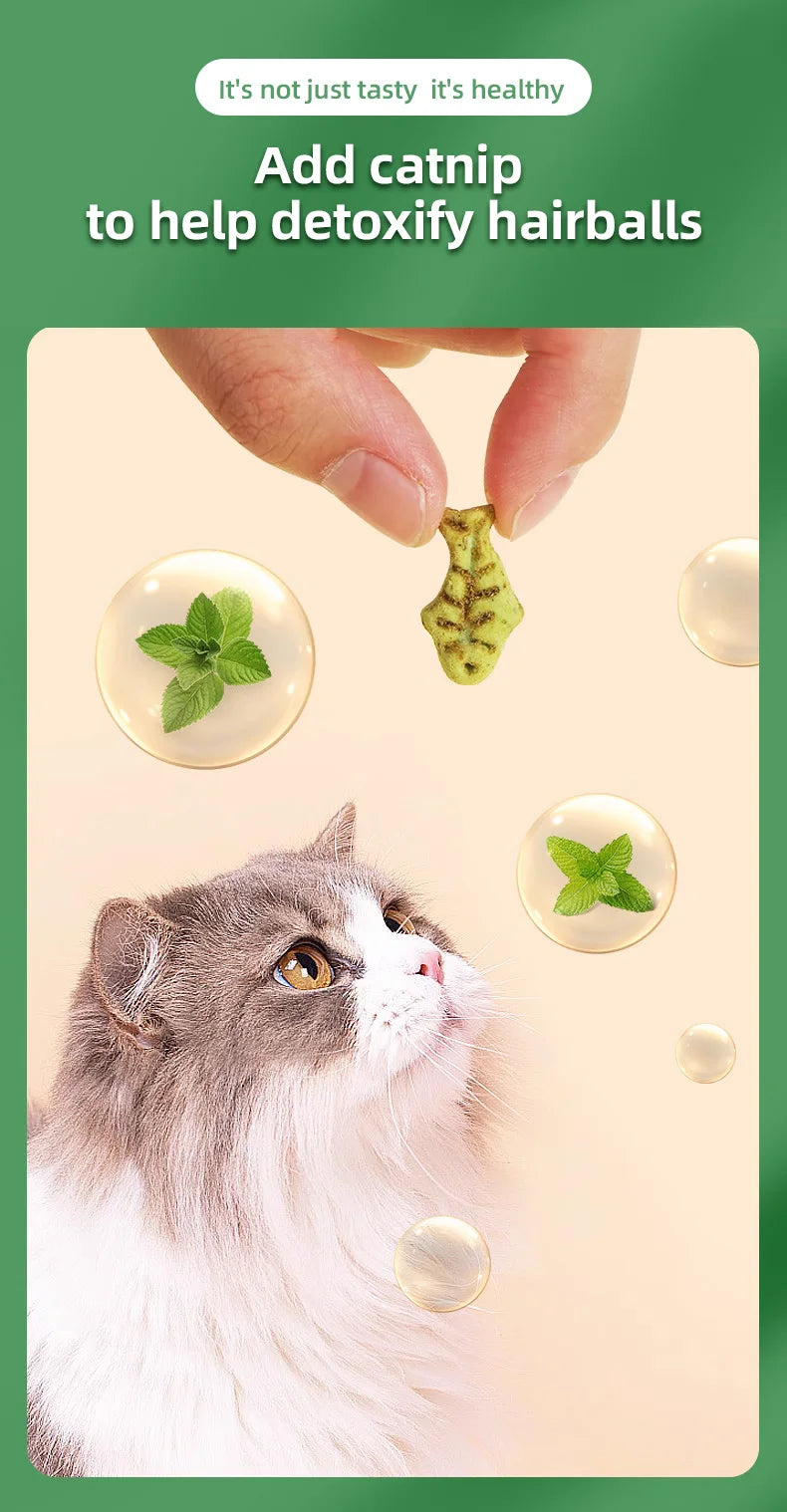 Mint Cat Biscuits - Teeth Cleaning & Nutrition