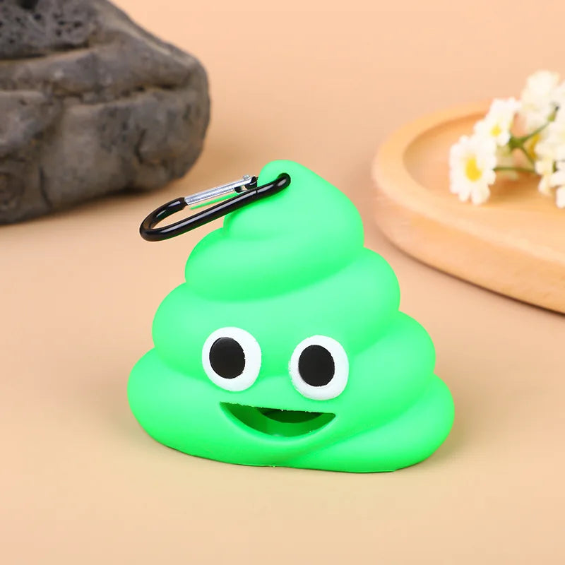 Portable Poop-Shaped Pet Waste Bag Holder
