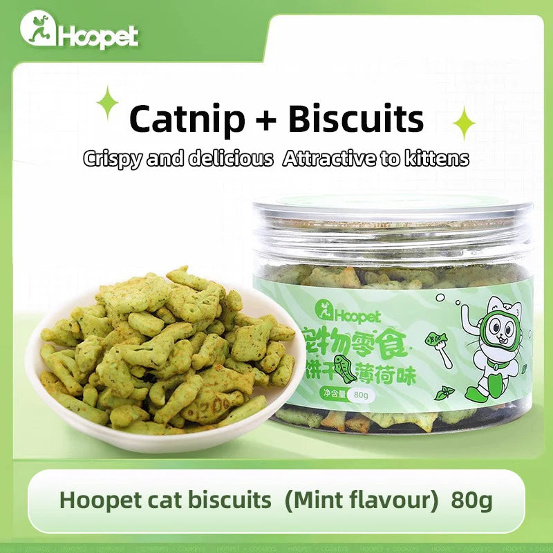 Mint Cat Biscuits - Teeth Cleaning & Nutrition