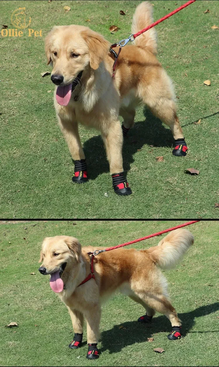 Waterproof Dog Boots - Anti-Slip & Reflective