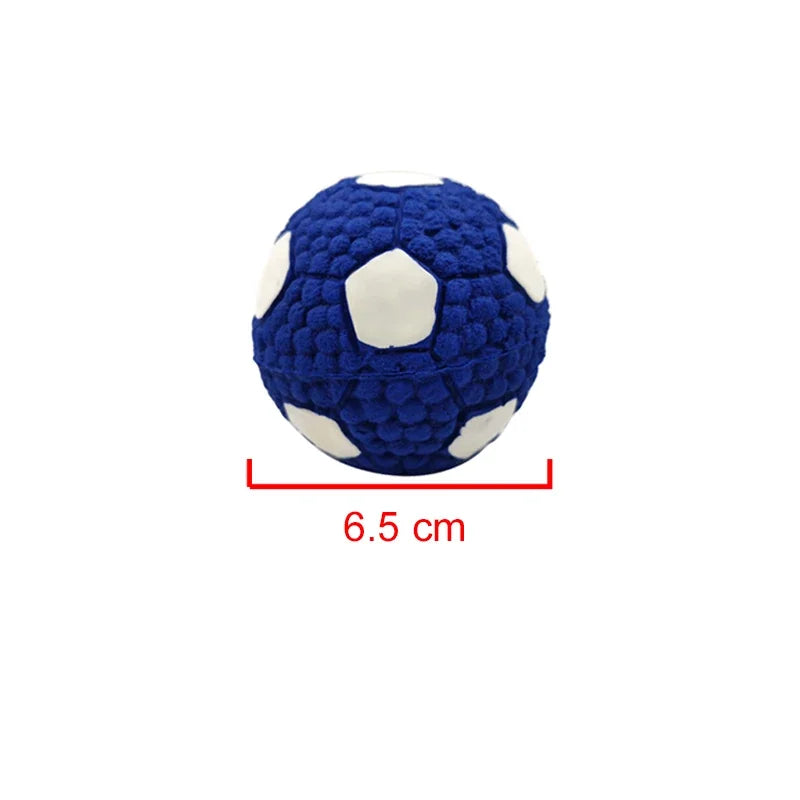 Squeaky Sports Ball Dog Chew Toys