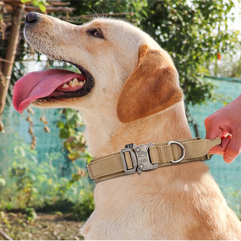 Tactical Reflective Dog Collar & Leash Set