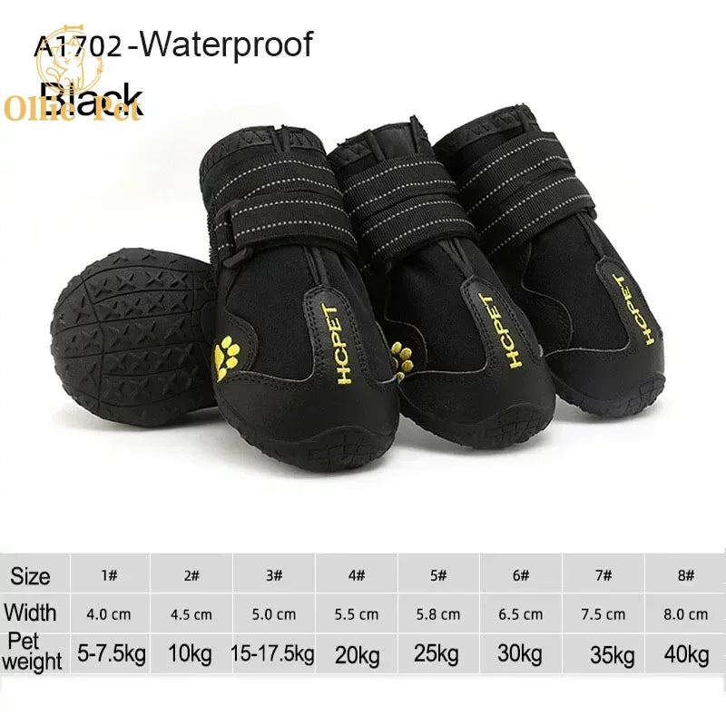 Waterproof Dog Boots - Anti-Slip & Reflective