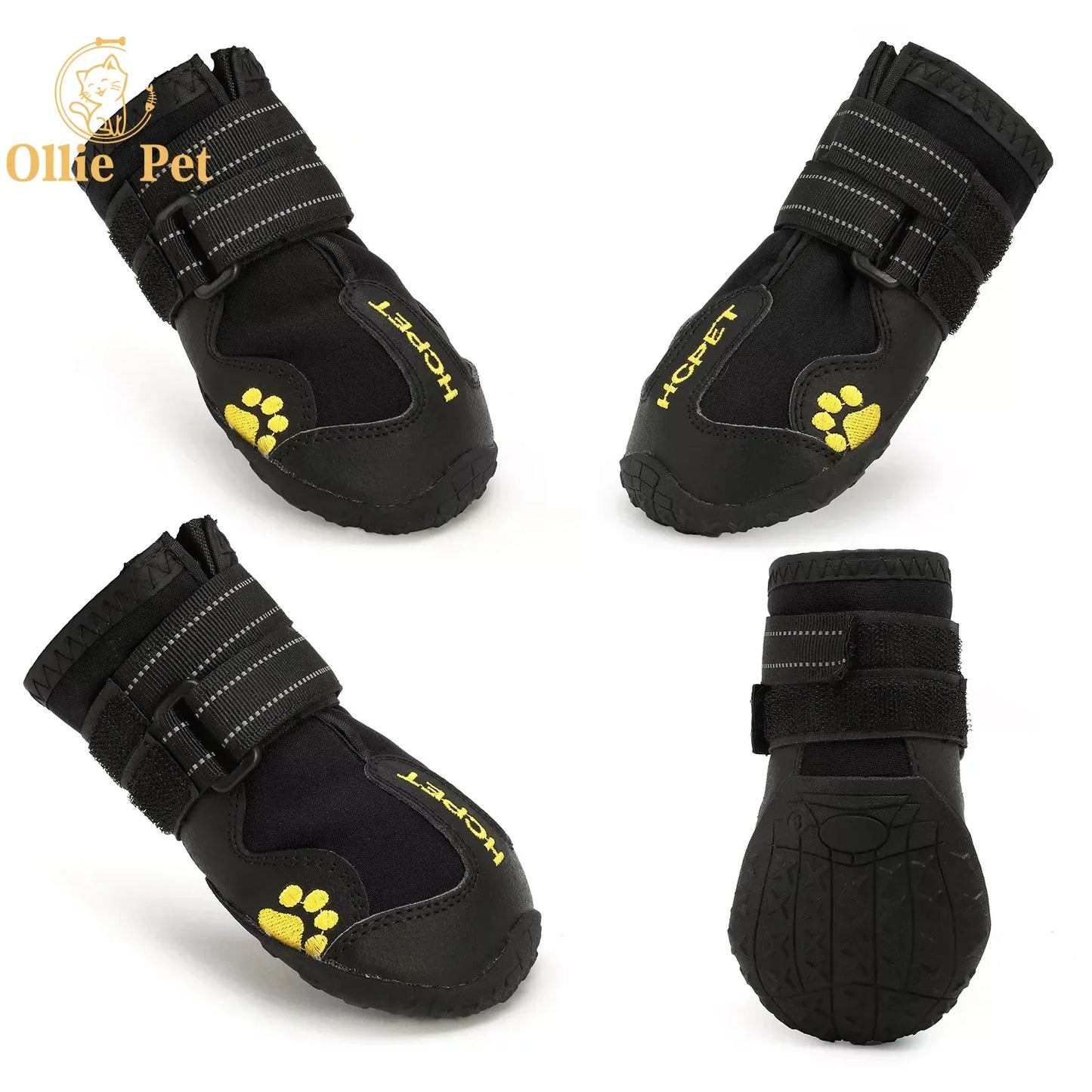 Waterproof Dog Boots - Anti-Slip & Reflective