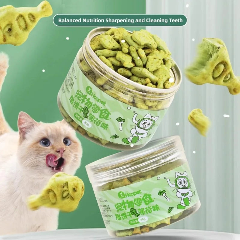 Mint Cat Biscuits - Teeth Cleaning & Nutrition