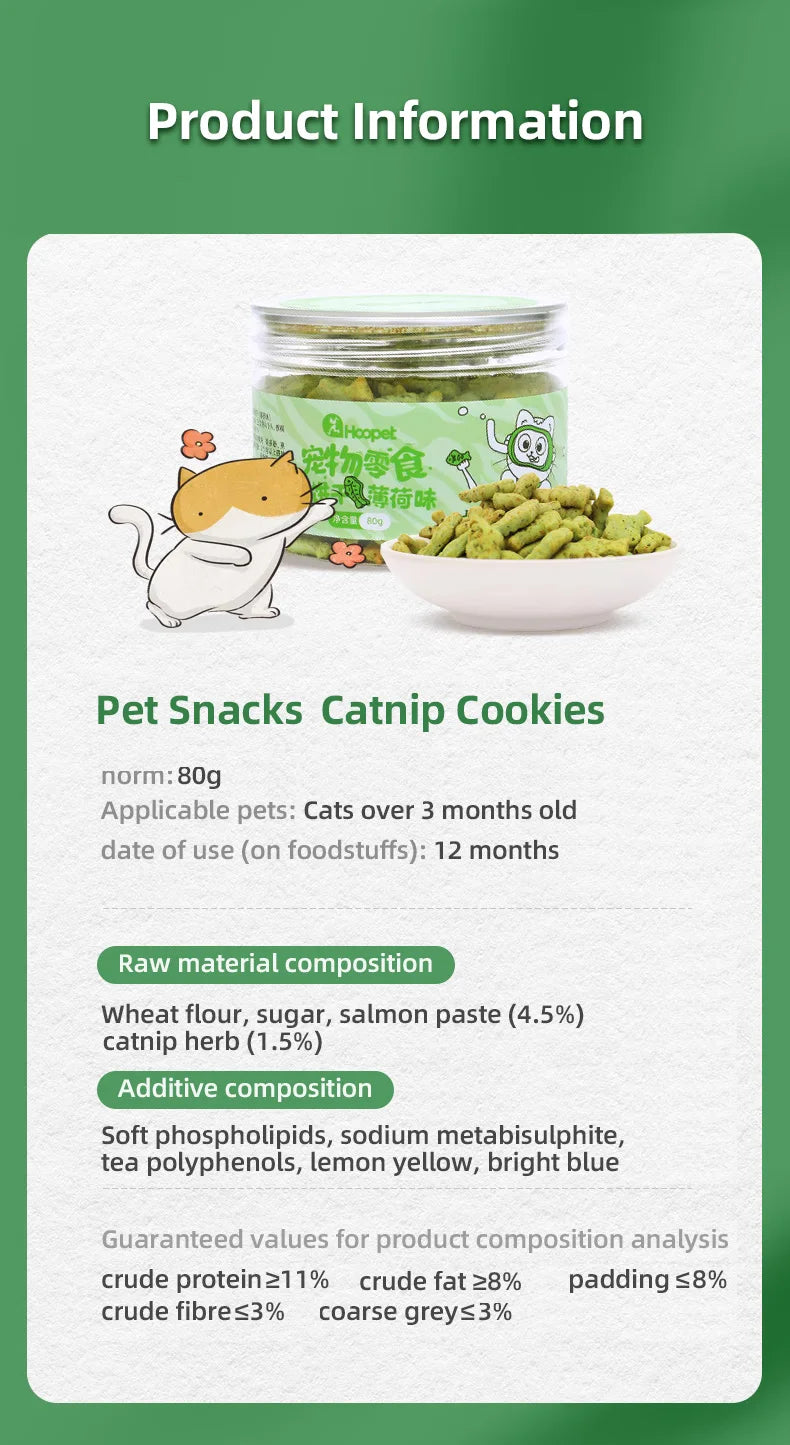 Mint Cat Biscuits - Teeth Cleaning & Nutrition